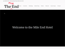 Tablet Screenshot of mileendhotel.com.au